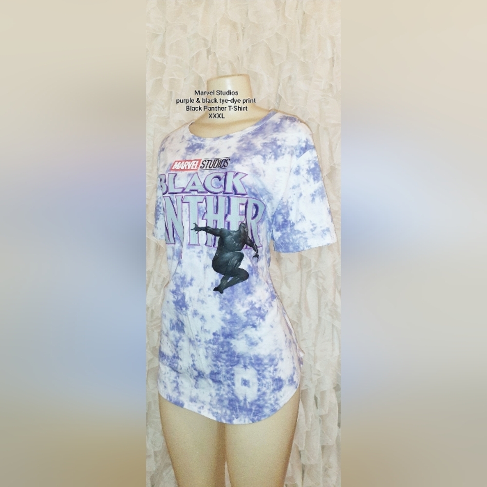 ​Marvel Studios Black Panther Purple Tie-Dye Tee – XXXL